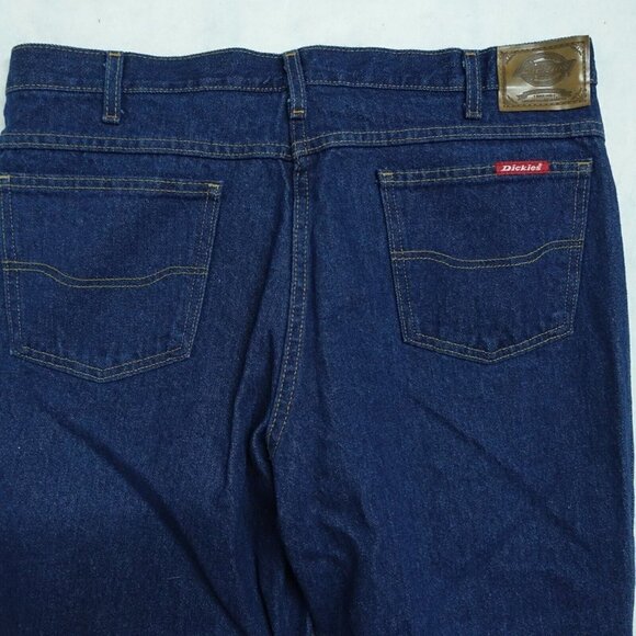 Dickies Straight Leg Jeans men's Size 38 Regular Blue Denim Cotton 5-Pockets - Picture 9 of 11
